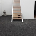 Construccion escalera acero inox madera