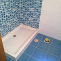 Baño azul