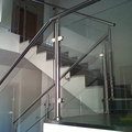 Barandilla interior acero inoxidable con cristal