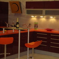 burdeos alto brillo silestone naranja