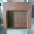 Cajón chimenea acero corten