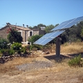 Casa con instalación fotovoltaica