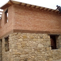 casa en piedra y ladrillo rustico 
