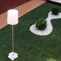 Césped artificial en decoración exterior
