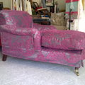 Chaiselongue retapizada tejido Mileniun
