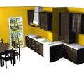 Cocina rustica vista 3D
