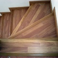 Colocación de parquet en escaleras 