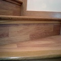 Colocación de parquet en escaleras 