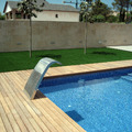 Detalle cascada piscina