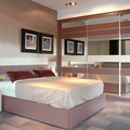 Dormitorio con armario serie Onix.
