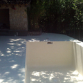 exteriores y piscina  despues  de aplicar micro cemento