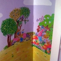 fabula pintada en habitación infantil