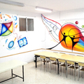 Proyecto para "La paz" JÓVENES.  Pintura Mural para "La parroquia del barrio LA PAZ" Sala Jóvenes
