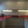 cocina en rojo