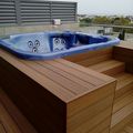 Tarima tecnológica y forrado jacuzzi