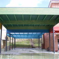 Cubierta de patio de colegio, Villanueva de Valdegovía, Alava.