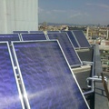 Agua caliente solar y climatización de piscina en el edificio de la sede territorial de ONCE en Barcelona