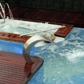 Jacuzzi y cascada