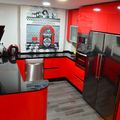 cocina en rojo
