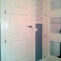 Lacado de puertas en blanco.