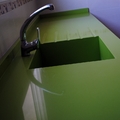 marmoles villena fregadero integrado silestone verde fun