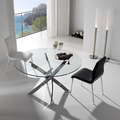 MESA COMEDOR REDONDA CRISTAL