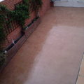 Microcemento en suelo exterior