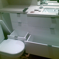 Muebles de baño lacado en blanco brillo