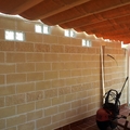 muro de bloques con paves
