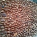 Muro de cantos rodados
