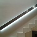 Pasamanos de acero inoxidable con leds