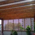 Pergola con cubiierta transpirable