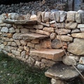 Paredes de piedra "seca".
