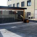 PERGOLA MADERA Y CRISTAL LUMON