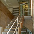 escalera/ascensor/cristal