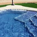 Piscina con asiento oxigenado