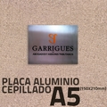 placa aluminio grabado