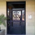 puerta de entrada forja-cristal