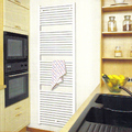 Radiador toallero en cocina .