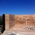 realizacion de muros exteriores en el castillo de Moyuela