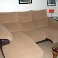 Sofa tapizado en tejido rustico 