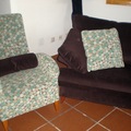 Sofa y butaca tapizado 