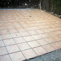 solado en terraza  con gres de 33x33