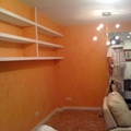 Stucco naranja en vivienda