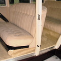 Tapizado interior de vehículo clásico 