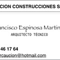 Tarjeta presentación Arquitecto Técnico