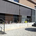 Toldo vertical con cable