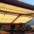 TOLDOS VERANDA A "DOS AGUAS", RESTAURANT NOU PUSION, PALAU SAVARDERA  (ROSES)