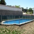 Valla para piscina, desmontable