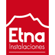 logotipo Etna color fondo rojo